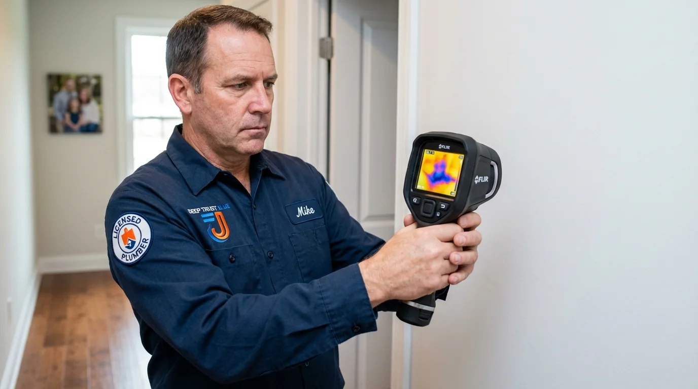 Thermal imaging leak detection by Johns Plumbing LLC in Sebree